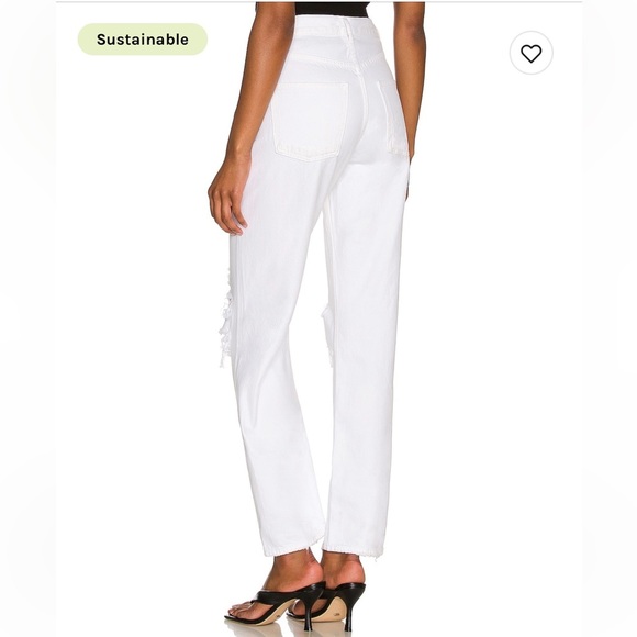 Agolde 90’s mid rise loose Vanish white jeans 23 - Picture 4 of 9